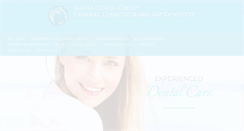 Desktop Screenshot of mehtadentalgroup.com